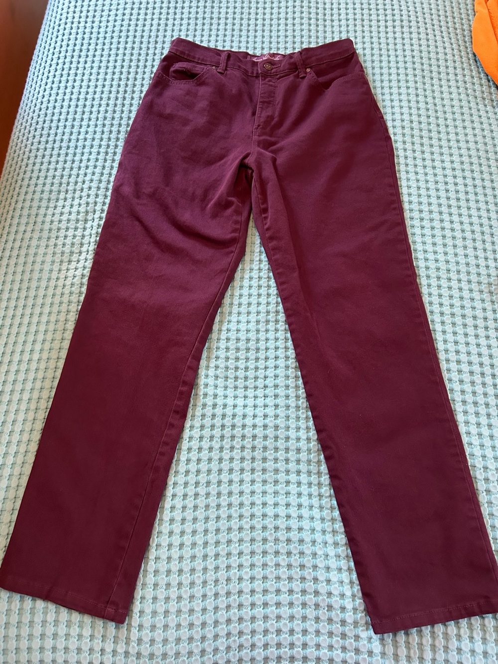 Gloria Vanderbilt Women's Straight Leg Jeans in purple